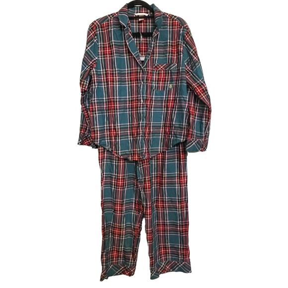 Victoria's‎ Secret Pajamas Plaid Soft Flannel Pajama Set Womens M - Picture 1 of 11